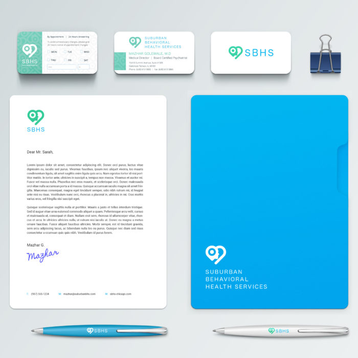 Our Work - SBHS-brand mockup | corporate identity design services | REDSHIFT