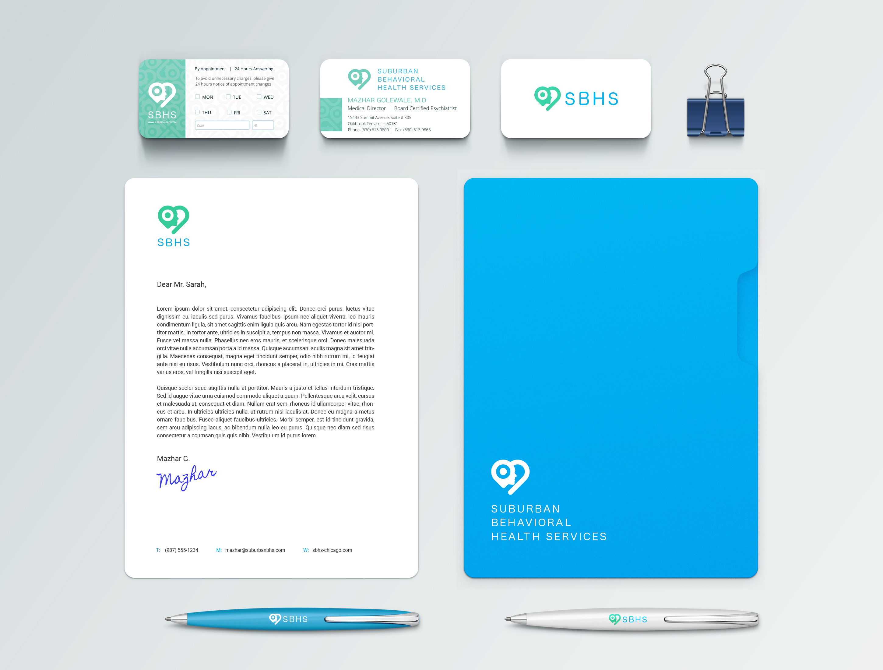 Our Work - SBHS-brand mockup | corporate identity design services | REDSHIFT