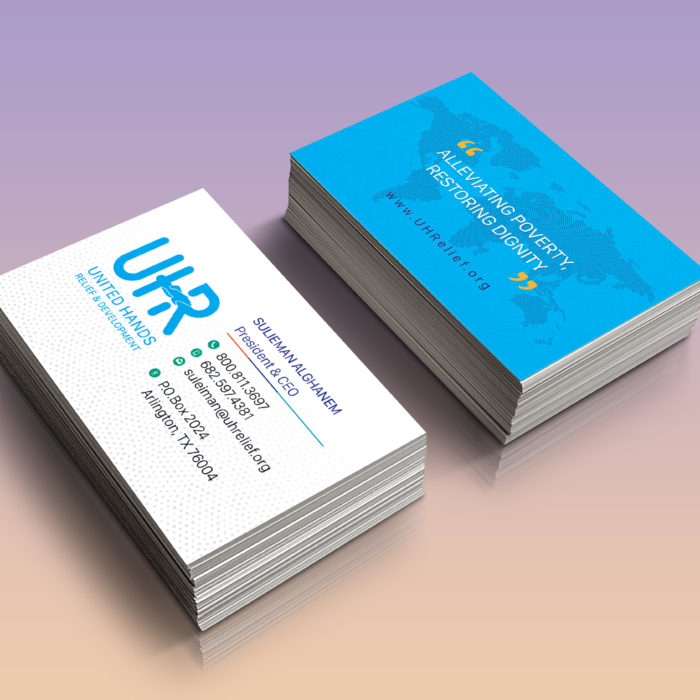 UHR Business Card - visual branding identity - REDSHIFT