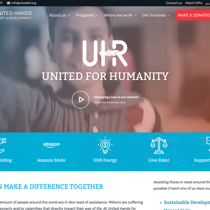 UHR website homepage - Custom Website Design Services - REDSHIFT